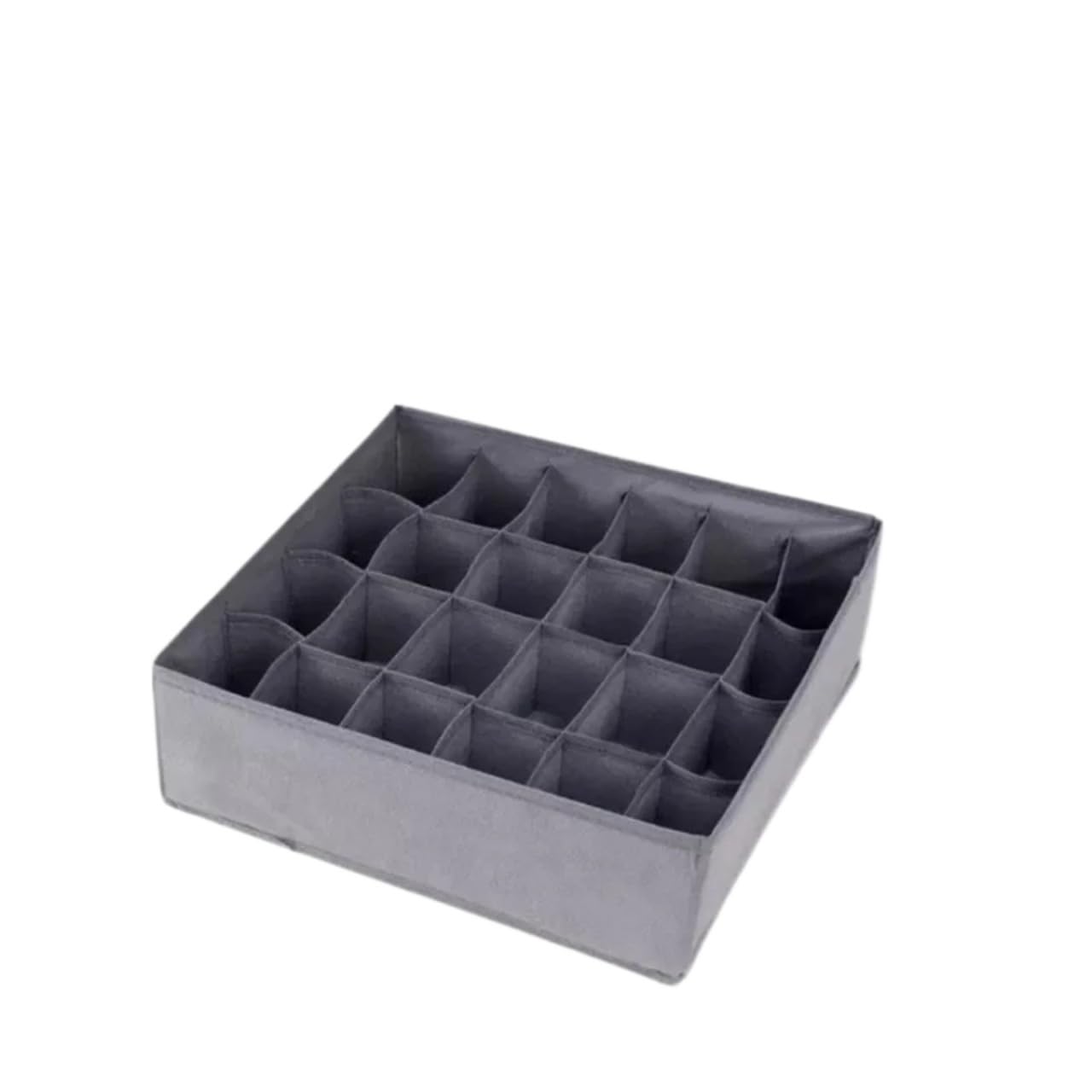 MKLHAVB Drawer Underwear Storage Organizer Socks And Bra Pants Box Cabinet For Clothes Ties Wardrobe(24grid-grey)