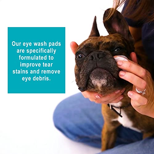 Miracle Care Cat & Dog Eye Wipes Made In USA, Soft Pet Wipes for Gently Cleaning Eyes, Sterile Cat and Dog Face Wipes Formulated to Remove Eye Debris, 90 Count