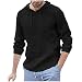 Produktbild Hoodie Herren mit Kapuze und Kordelzug Lange Ärmel Sweatshirt T-Shirts Mode Casual Summer Einfarbig Shirt Top Schnelltrocknend Atmungsaktiv Dünn und leicht Slim Fit Blouse