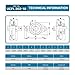 PGN UCFL202-10 Pillow Block Bearing - Pack of 2 Flange Mounted Pillow Block Bearings - Chrome Steel Bearings with 5/8