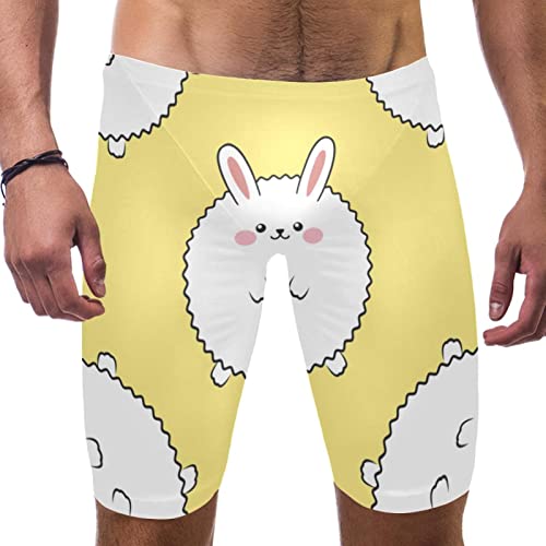 Bañador de conejo amarillo para hombre ideal para entrenar natación en mar