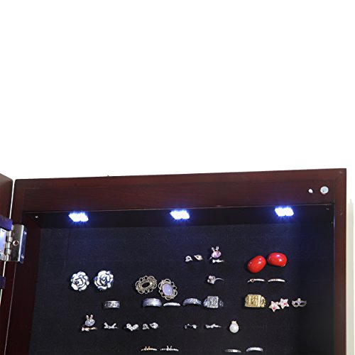 image for Artiva USA - Espresso Wood Finish – Free Standing Cheval Mirror and 