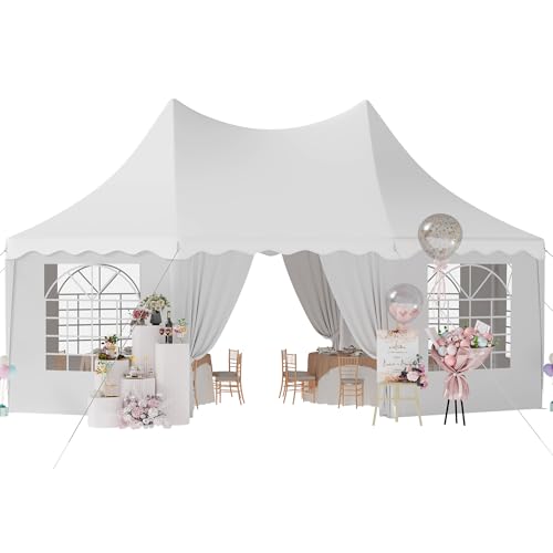 DWVO 21x15FT Heavy Duty Party Tent, Upgraded Wedding Tent...