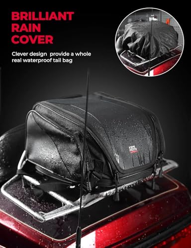 KEMIMOTO Bolsa de viagem para motocicleta Bolsa de bar expansível Sissy 1 Bolsa de viagem de fim de