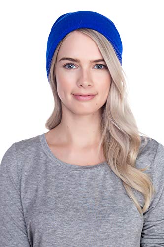 Image of Top Level Beanie Men Women - Unisex Cuffed Plain Skull Knit Hat Cap