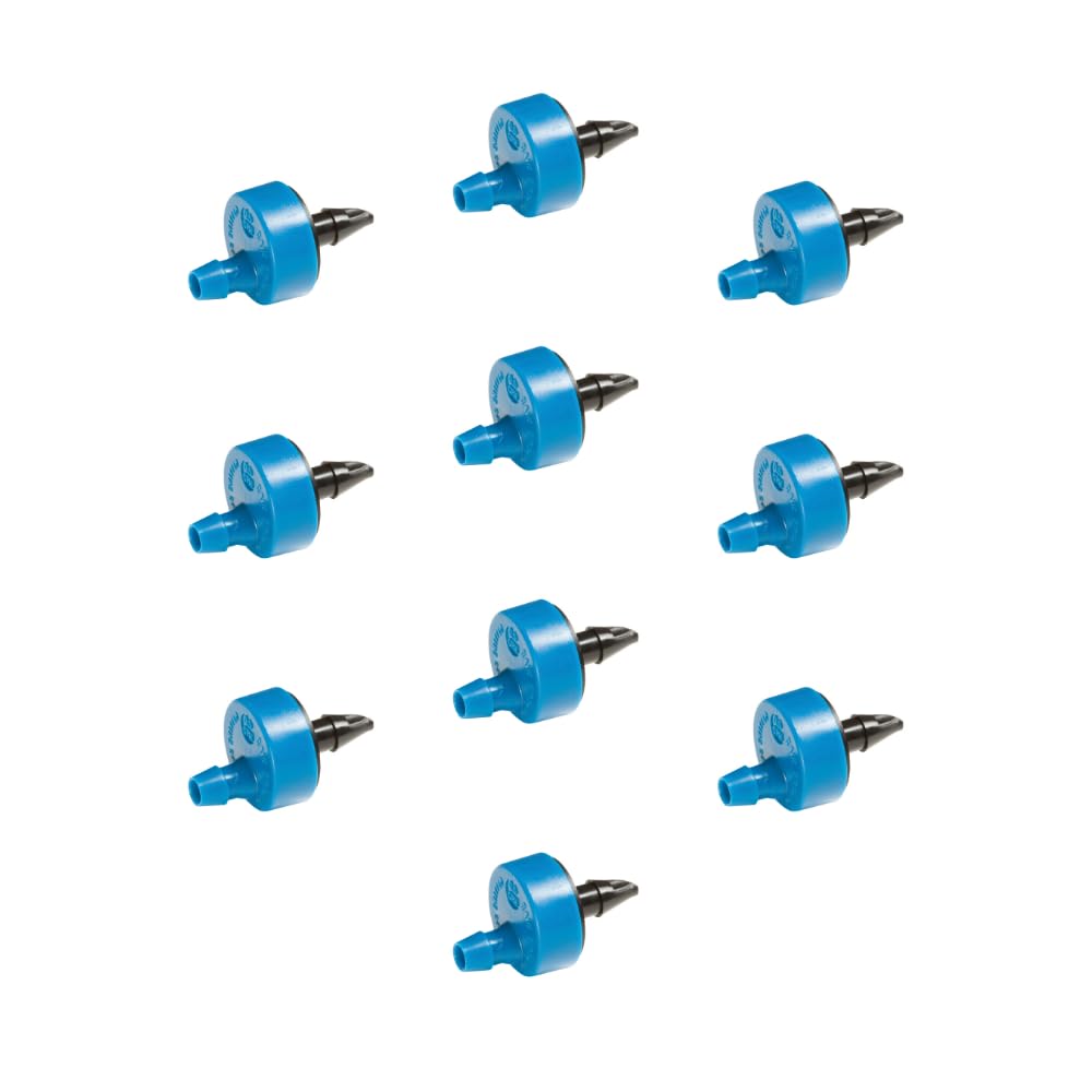 Rain Bird SW05-10PS Drip Irrigation Spot Watering Dripper/Emitter, 0.5 (1/2) Gallon Per Hour, 10-Pack,Blue/Black
