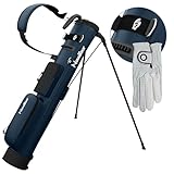 NovaTour Ultra Lightweight Golf Bag for Par 3 and Executive Courses, Smart Storage, Stable Stand, Ball and Tee Holders (Atlantic Blue)