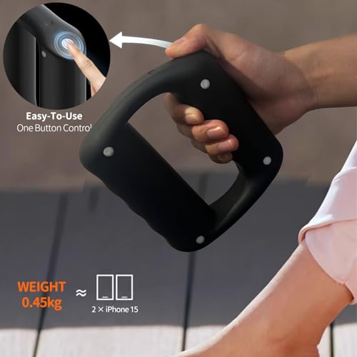 Image of Cordless Percussion Massager Ring for Pain Relief Deep Tissue and Fat Burning Workouts - Cool Birthday Gifts for Women Mini Massage Gun for Fitness and Relaxation
