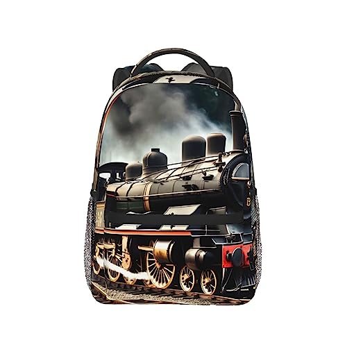 Sac à dos léger OdDdot avec compartiment PC imprimé vintage - 7