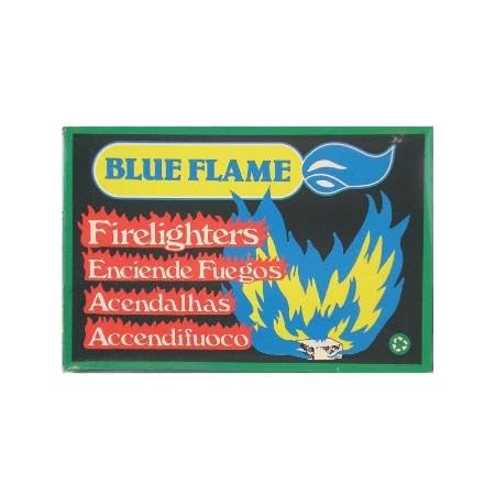 Pastiglie di accensione Blue Flame per barbecue, camini, forni, bracieri, tavolette accendifuoco, 96 cubetti, colore: Bianco