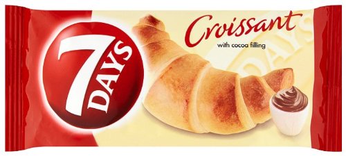 Price comparison product image 7 Day's Croissant with Cocoa Filling 60g (Pack of 30)