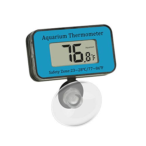 Yiephiot Aquarium Thermometer Waterproof Lcd Digital Thermometer With Suction Cup Fish Tank Thermometer, Reptile Thermometer #TOP12