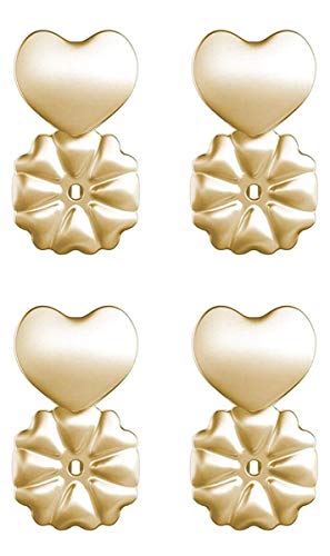 Preisvergleich Produktbild VUCDXOP 2 Paar Damen Ohrringlifter, Einstellbar Hypoallergen Ohrringverschlüsse Überzogen Ohrring Rücken Ohrmuschelheber Ohrring Ohrstopper Ohrring-Halterung Ohrring Zubehör für Stütze von Ohrlöchern