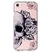 iPhone 8 Case,Iphone 7 Clear Case,Fusicase Beautiful Flower Pattern Cartoon Bear Owl Skull Print Ultral Thin Slim High Transmittance Soft TPU Transparent Case For Iphone 7 4.7"(Skull)