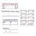 Set of 3 account office stamp you pick image color Self inking business rubber pre ink stamp 1.5"