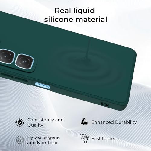Image of A rtistque Back Cover Case for Infinix Hot 50 5G with Camera Protection | Shockproof TPU | Stylish Protective Design | Slim Fit | Ultra Matte | Infinix Hot 50 5g Back Cover - Green