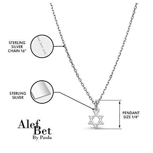Tiny Jewish Star Of David Necklace In Sterling Silver #TOP4