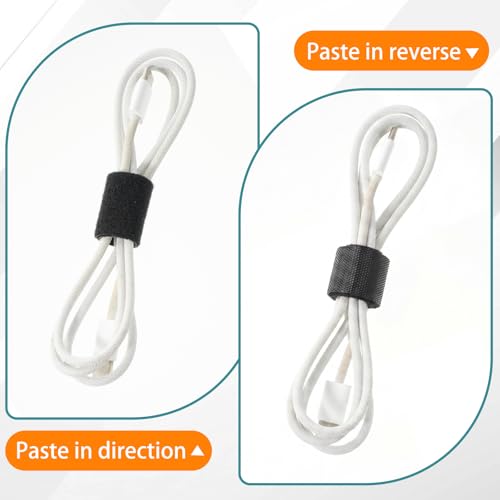 Image of WILLBOND 1 Roll of Fastening Tape Cable Ties Reusable Fastening Nylon Tape Double Side Hook Roll Hook and Loop Straps Wires Cords Management Wire Organizer Straps (1 Inch X 24 ft)