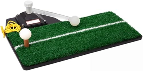 Negosu通販,ゴルフ 練習 スイングマット ティーショット パット練習 (草絹8mm,黒い背景)
