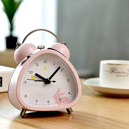 Réveil silencieux en métal noir pour un sommeil paisible sans tic-tac