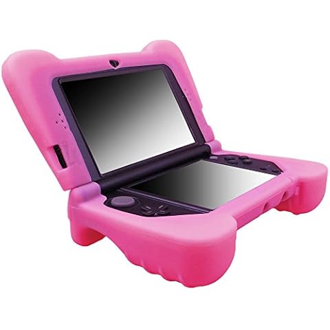 Pandaren® silicone Hand GRIP Protector Case Cover for New Nintendo 3DS XL PINK(not for old version 3DS XL) Cover