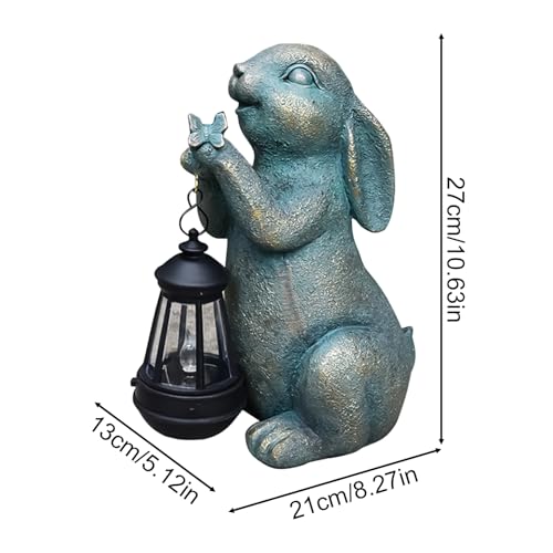 Décoration de jardin en forme de lapin solaire extérieur pour Noël et patio - 5