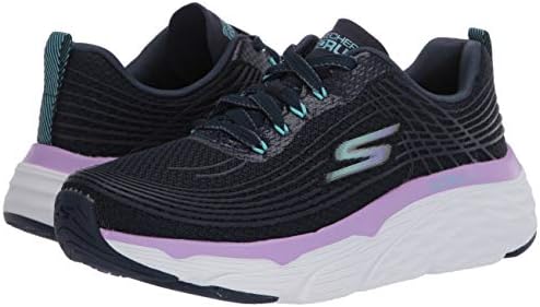 Skechers Women's Max Cushioning Elite Running Walking Sneaker, Navy/Lavender, 12 | Image 6