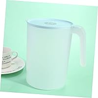 Vista 7 de Mikinona Jarra de agua de plástico Jarra de bebida Lidspot Apertura grande para fácil recarga azul