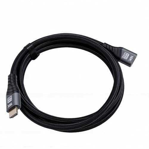 Cable HDMI 16K para jugar a distancia con extensor macho a hembra duradero 2