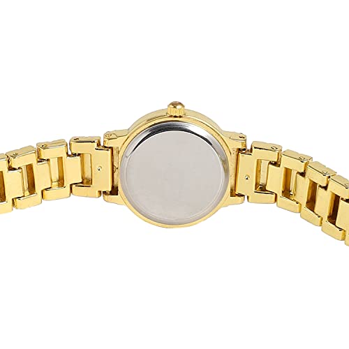 Image of Haute Sauce Women's Embellished Analog Dial with Stainless Steel Strap | Battery Power | Foldover Closure | Quartz Movement | Fashion Wrist Belt Watch for Female and Girls