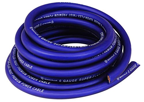 Rockville Rwk01 0 Gauge Complete Car Amp Wiring Installation Wire Kit W/Rca's #TOP1