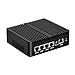 UDPTCP Fanless Mini PC 6305 with 4 lntel i226-V 2.5G LANs, 2*USB2.0, 2*USB3.0,SIM Card Slot,Mini Desktop Computer Support Dual Band WiFi for Industry Business,NO RAM(DDR4) NO SSD(M.2 NVME)