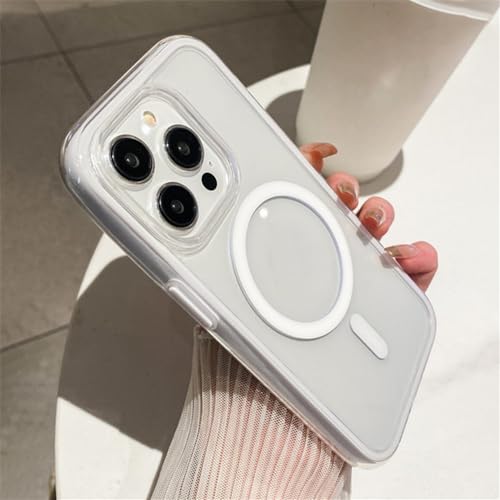 Coque iPhone 14 Pro Max aimantée transparente contre rayures et chutes