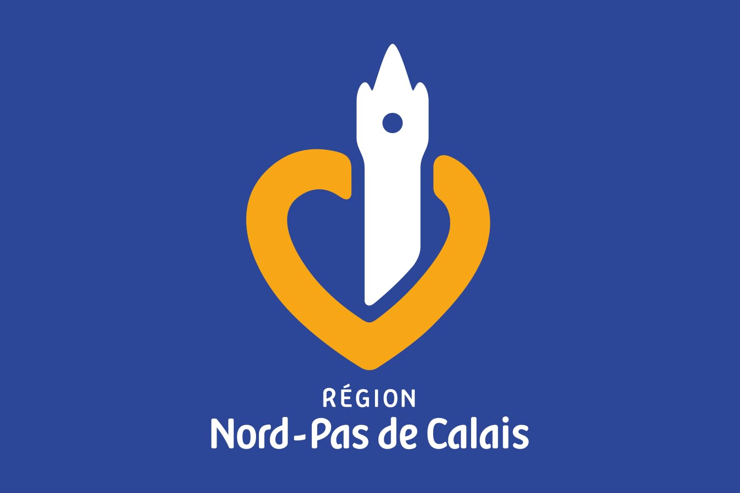 Drapeau Nord-Pas de Calais en tissu renforcé avec œillets métalliques durables