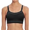 Champion Women's The Show Off Sports Bra, Black, Medium