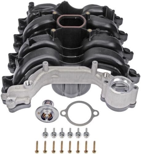 D2P Upper Intake Manifold w/Gasket & Thermostat | Compatible with Ford Crown Victoria, Mustang, Thunderbird, Lincoln Town Car, Mercury Grand Marquis V8 4.6L | Replaces F6SZ9424AA, 615-178