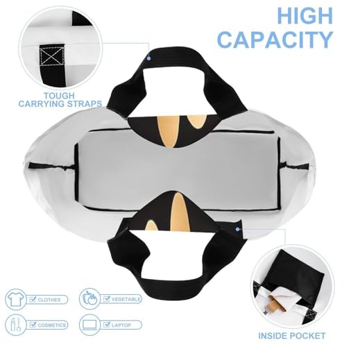 Romantic Paris Tower Tote Bag for Women - Reusable Foldable Grocery Shopping Bag, Crossbody Shoulder Handbag4