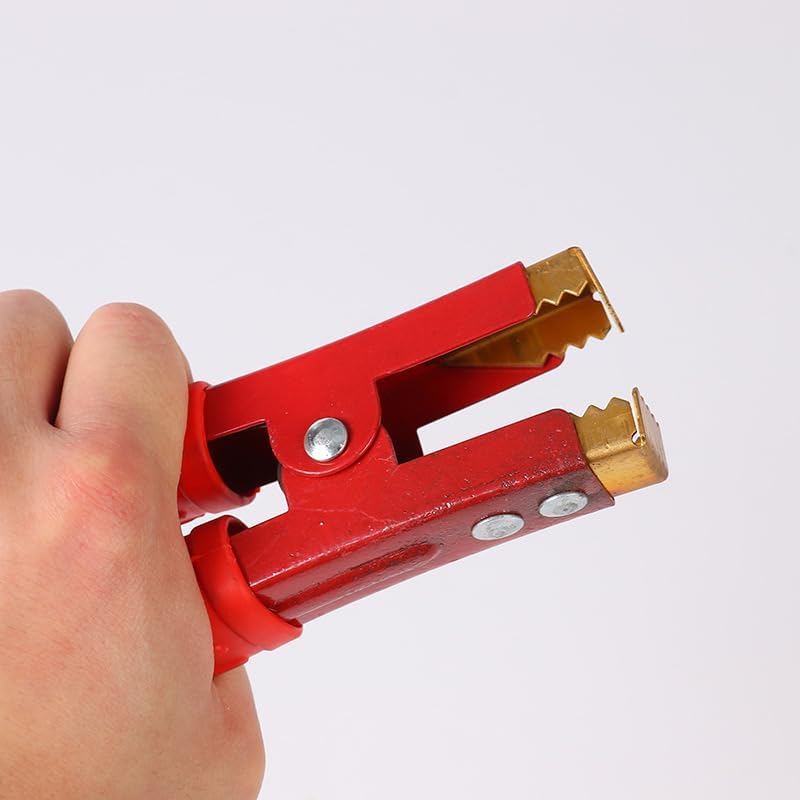 Miniatura 6 de YSIL Abrazaderas de cable de puente de batería de cobre puro de 1000 A para cargador de batería de automóvil, abrazaderas de cocodrilo, clips de