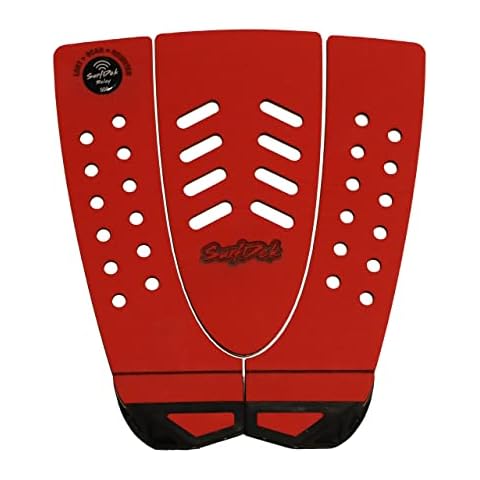 SurfDek Classic 3 Piece Tail Pad | One Size | Candy/Black | Surfboard | Deck Pad | Traction Pad | Tail Pad | Manufactured In The UK Cover