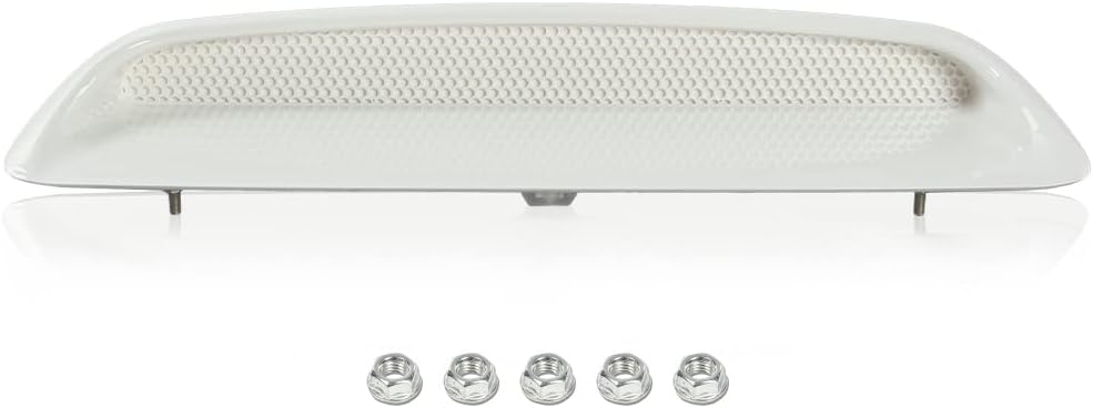 G-PLUS Hood Scoop Kit, Compatible with Toyota Tacoma 2005 2006 2007 2008 2009 2010 2011 Hood Bulge Kit Color Code 040 Super White 7618135050A1