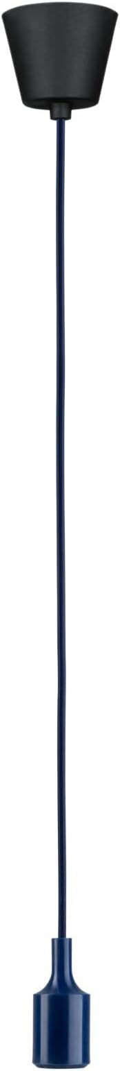 Paulmann Paulmann 78430 hanglamp Neordic pendel Ketil zonder verlichtingsmiddel max. 60 watt hangarmatuur nachtblauw, zwart silicone, kunststof E27