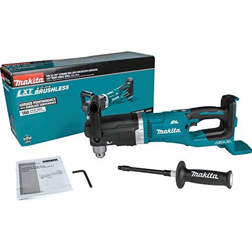 Makita XAD03Z 18V X2 LXT&reg; Lithium-Ion (36V) Brushless Cordless 1/2" Right Angle Drill, Tool Only
