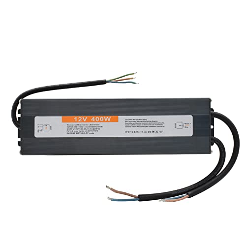 Led Driver 12V 400W Led Power Supply Waterproof Ip67 Ac96-265V To Dc 12V Low Voltage Output Transformer For Indoor Outdoor Led Strip Lights #TOP30