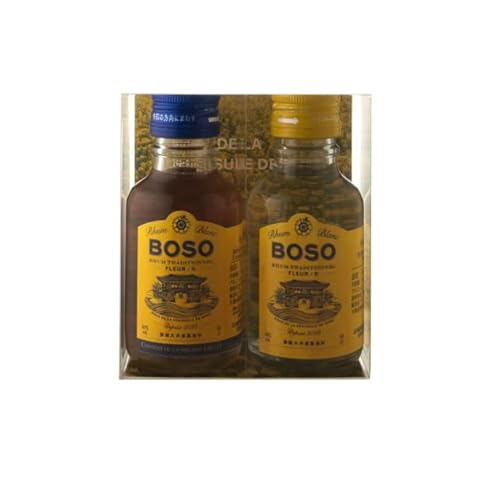 �؃i�V���[���[���� BOSO Rhum mini bottles set (BOSO Rhum blanc Fleur �� minibottle set 100mL*2/alc.40%) (12set)