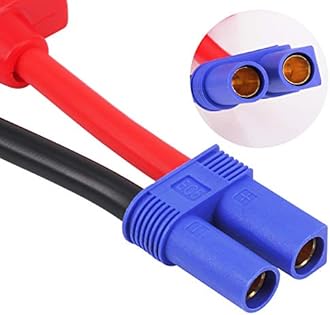 EC5 Jumper Cable, Yeworth Automotive Replacement Car Jumper Cable Alligator Clip Clamp to EC5 Connector for 12V Portable Emergency Car Jump Starter Booster