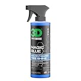 3D Magic Blue Tire Shine Spray - Water Resistant High Gloss Tire & Trim Dressing | Long Lasting Protection | No Sling, No Run Formula | Made in USA |16 oz