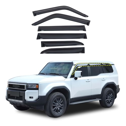 Garde-pluie pour fenêtres de Toyota Land Cruiser 250 Prado J250 et Lexus GX550 2024 déflecteur ABS