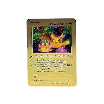 Pikachu's Birthday Surprise Card (Custom Metal Dominican Republic | Ubuy Pikachu's Birthday Surprise Card (Custom Metal Dominican Republic | Ubuy