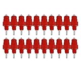 20PCS Automatic Chicken Water Nipple Drinker System Poultry Screw Style Nipple Drinking Waterer for Chick Hen Duck Bird