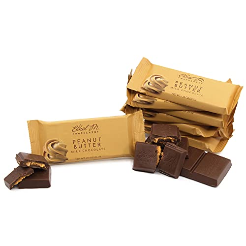 Ethel M Chocolates 8 Piece Premium Milk Chocolate Peanut Butter Bars - Perfect Sweet & Salty Blend Of Peanut Butter And Milk Chocolate #TOP1